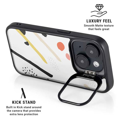 Dots and Dashes iPhone 15 Kickstand Case